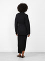Coto Cardigan Black-Black-Lauren manoogian(model back) at Couverture & The Garbstore [pos:3.jpg]