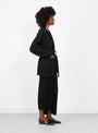 Coto Cardigan Black-Black-Lauren manoogian(model side) at Couverture & The Garbstore [pos:2.jpg]