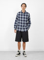 Baggy Beach Short Black-Black-Stussy model front at Couverture & The Garbstore