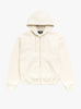Cursive Applique Zip Hoodie-Natural-Stussy (front) at Couverture & The Garbstore