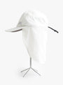 Foldable Shade Hat-Bone-Stussy (side) at Couverture & The Garbstore