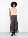 Dauglish Skirt Charcoal-Charcoal-RC(model front) at Couverture & The Garbstore [pos:1.jpg]