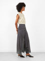 Dauglish Skirt Charcoal-Charcoal-RC(model side) at Couverture & The Garbstore [pos:2.jpg]