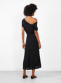 Pout Dress Black-Black-RC(model back) at Couverture & The Garbstore [pos:3.jpg]
