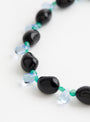 Mini Glass Beads Necklace Black and BlueBlack and BlueAglagla close up at Couverture & The Garbstore