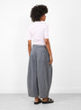 W Deadbeat Trouser Charcoal-Charcoal-YMC(model back) at Couverture & The Garbstore
