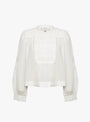 Eliza Solid Long Sleeve Top White from Sea at Couverture & The Garbstore
front 