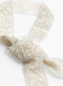 Lace Tie CreamCreamPura Utz (bead detail) at Couverture & The Garbstore