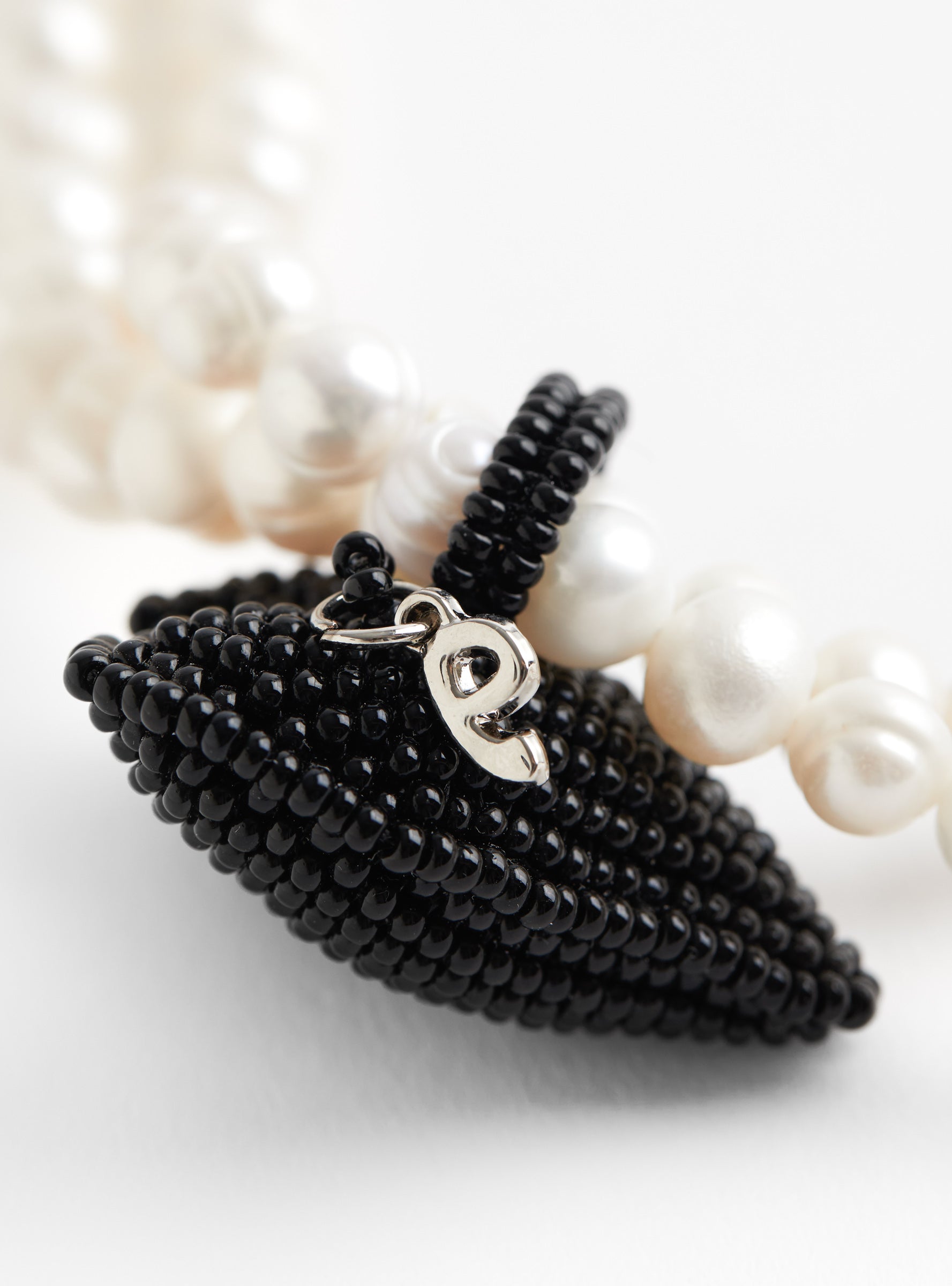 Heart Texas Tie Black and PearlBlack and PearlPura Utz (back view) at Couverture & The Garbstore