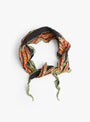 Washer-Silk-Stripe-Neckercheif-Black-Black-Kapital(front) at Couverture & The Garbstore