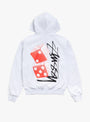 Tall Dice Zip Hoodie-Ash Heather-Stussy (back) at Couverture & The Garbstore