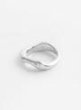 Fine Wavy Ring SilverSilverHR front view at Couverture & The Garbstore