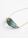 Glass Bean Pendant On Chain IceIceHR close up at Couverture & The Garbstore