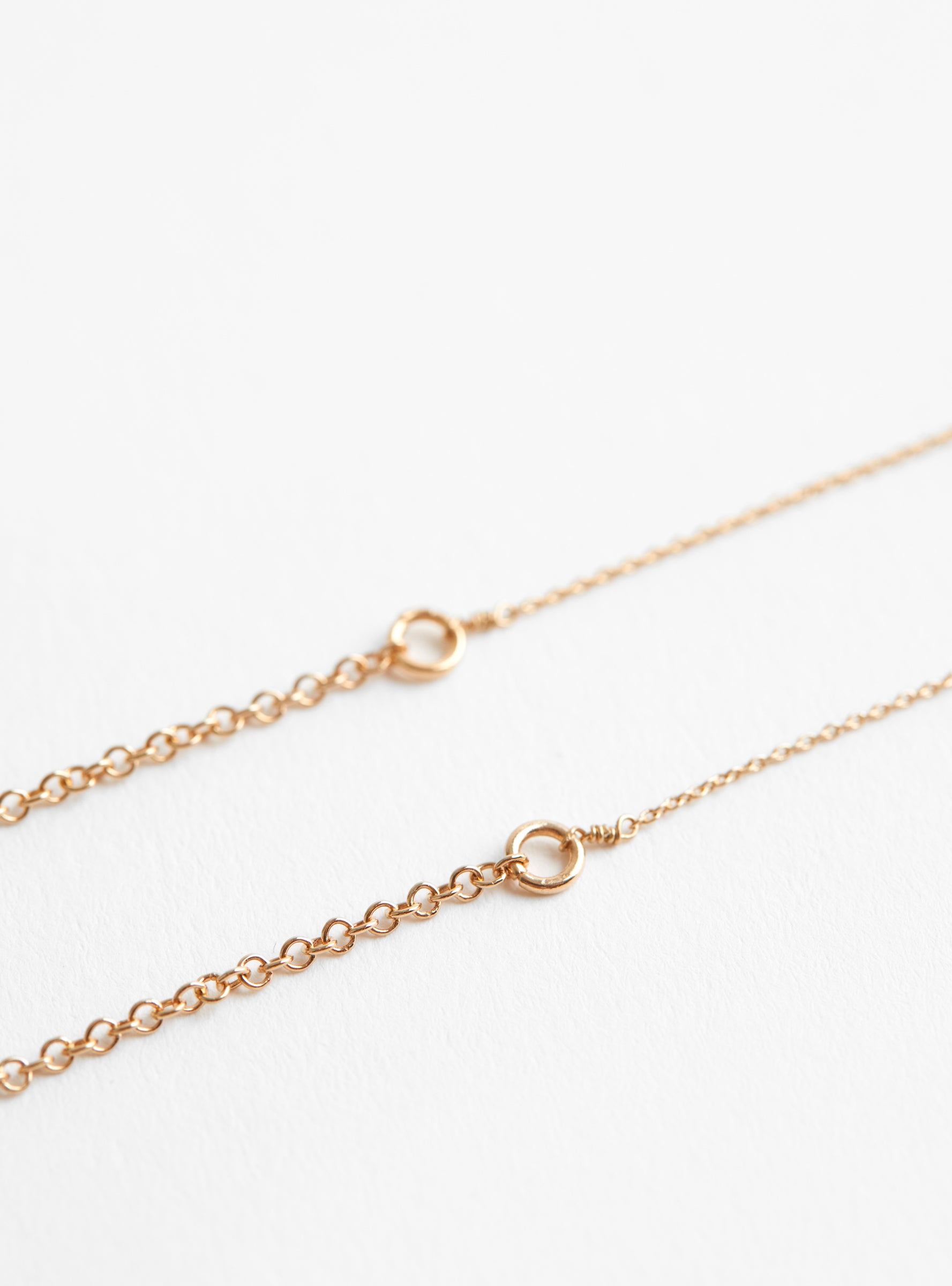 Flat Glass Pendant On Chain CopperCopperHR close up at Couverture & The Garbstore