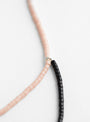 Miyuki Beads Necklace with Small Threads BlackBlackHR close up at Couverture & The Garbstore