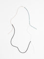 Miyuki Beads Necklace with Small Threads BlackBlackHR front view at Couverture & The Garbstore