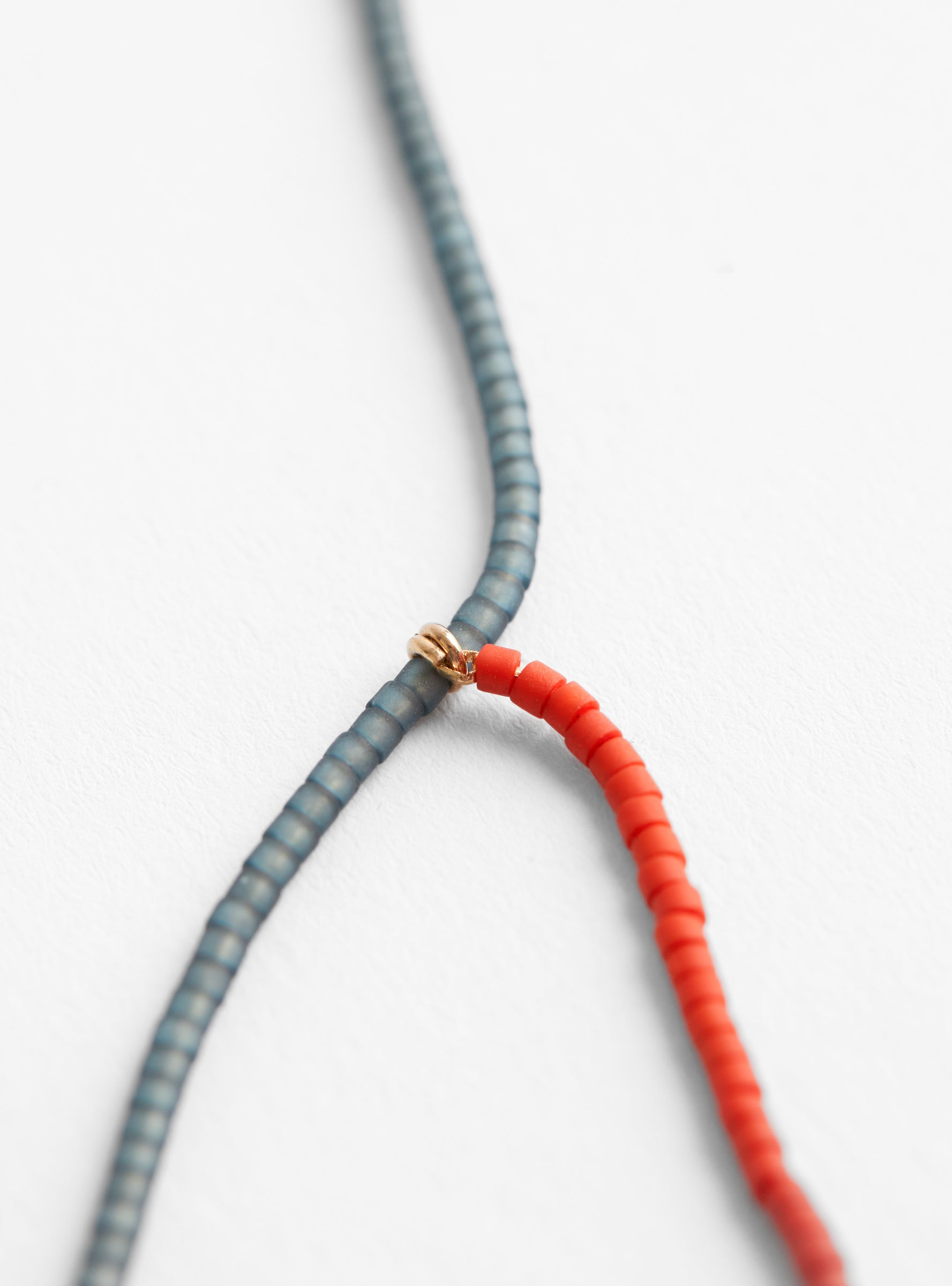 Miyuki Beads Necklace with Small Threads PaprikaPaprikaHR close up at Couverture & The Garbstore
