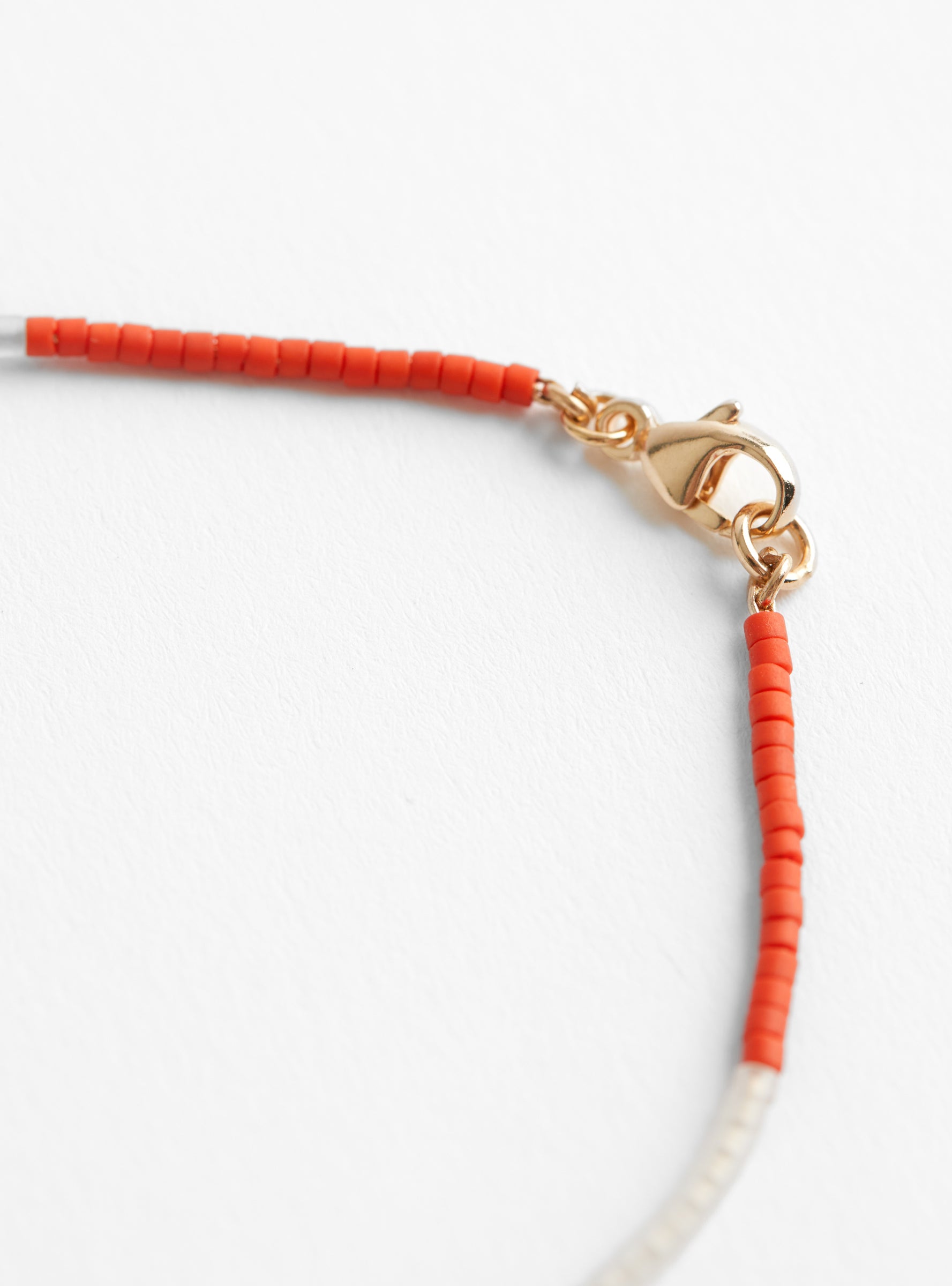 Miyuki Beads Necklace with Tiny Drop CrystalCrystalHR close up at Couverture & The Garbstore