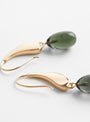 Glass Drop Silver Earrings FogFogHR back at Couverture & The Garbstore