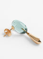 Glass Earrings with Gold Plated Brass Drops IceIceHR bakc at Couverture & The Garbstore