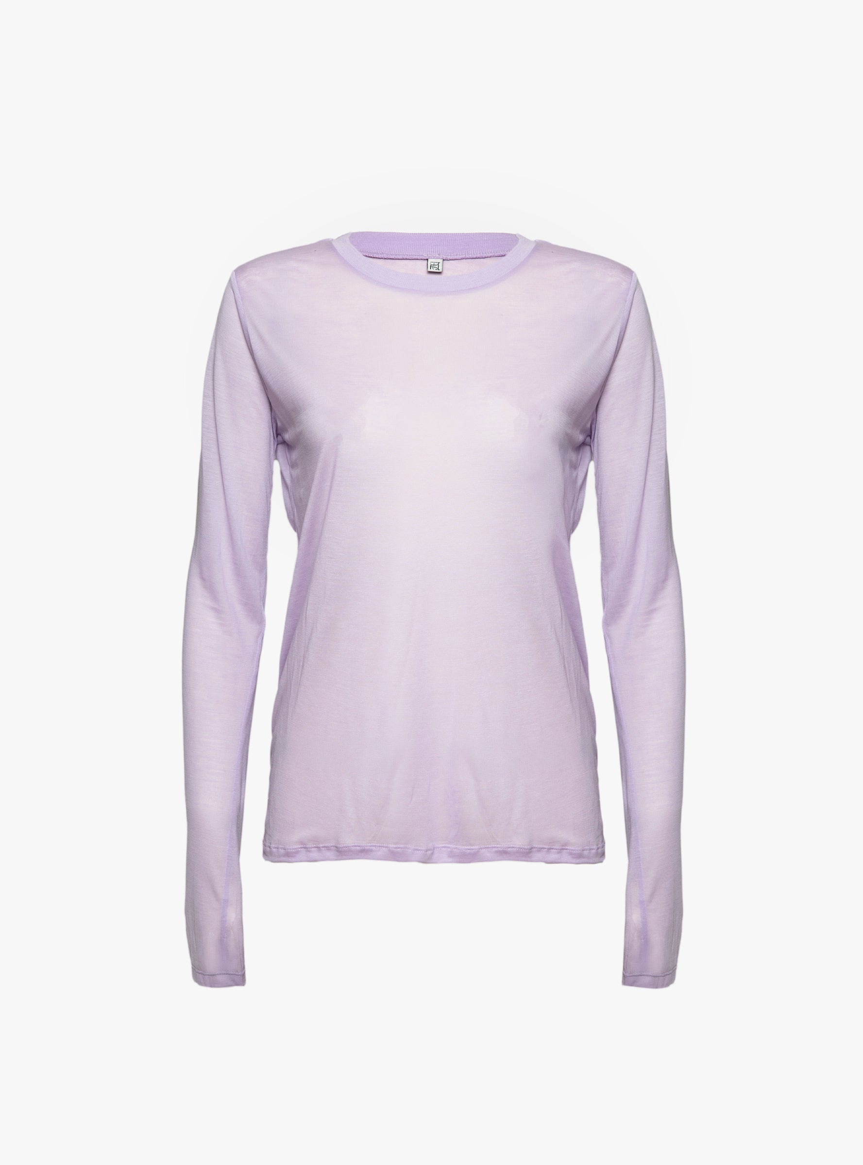 Long Sleeve Tee One PurpleOne PurpleBASE (ghost) at Couverture & The Garbstore [pos:1.jpg]