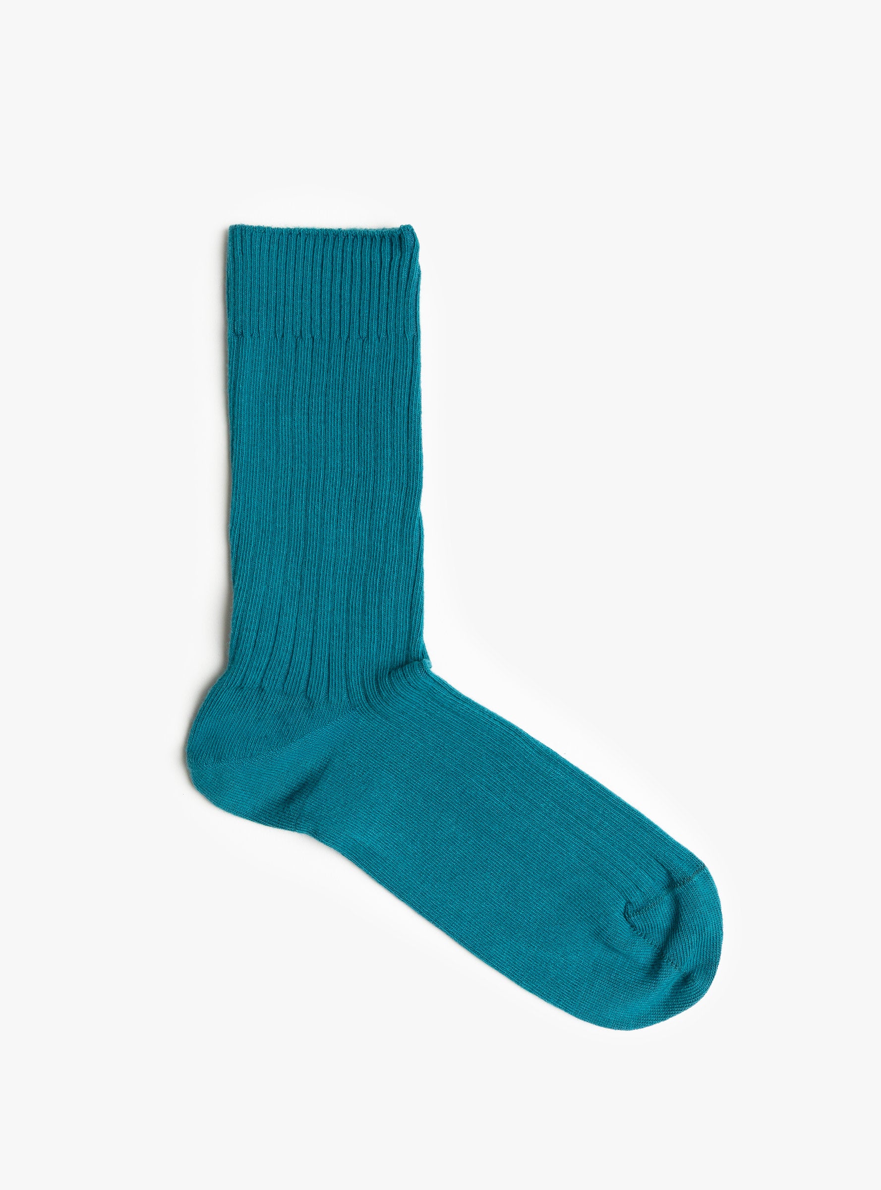 Rib Overankle Socks Sphere BlueSphere BlueBASE top view at Couverture & The Garbstore