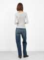 Pama Long Sleeve Grey Melange BASE (modle back) at Couverture & The Garbstore