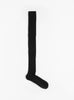 Overknee Socks Black Black Baserange (top view) at Couverture & The Garbstore