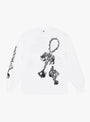 x LEO GON’DO Chains LS Shirt-White-B.EAUTIFUL front at Couverture & The Garbstore