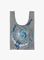x LEO GON’DO Chains Reusable Bag-Black & White-B.EAUTIFUL fornt view at Couverture & The Garbstore