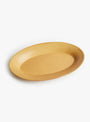 Forma Oval Plate-Tan-Jiseungmin ceramics(top view) at Couverture & The Garbstore