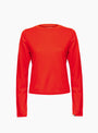 No 451 Lisa Long Sleeve T-Shirt Tomato from Extreme Cashmere at Couverture & The Garbstore
front 