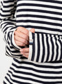 No 500 Jones Long Sleeve T-Shirt Breton Breton Extreme Cashmere (model close up) at Couverture & The Garbstore