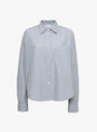 Ginger Shirt Blue Check Blue Check Bellerose_Front_View at Couverture & The Garbstore
