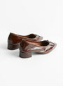 Mina Ballet Pumps Patent BrownPatent BrownABOUT ARIANNE_Back_View.jpg at Couverture & The Garbstore