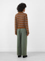 Dussyr Striped Jumper Tobacco Brown Tobacco Brown Bellerose (model back) at Couverture & The Garbstore