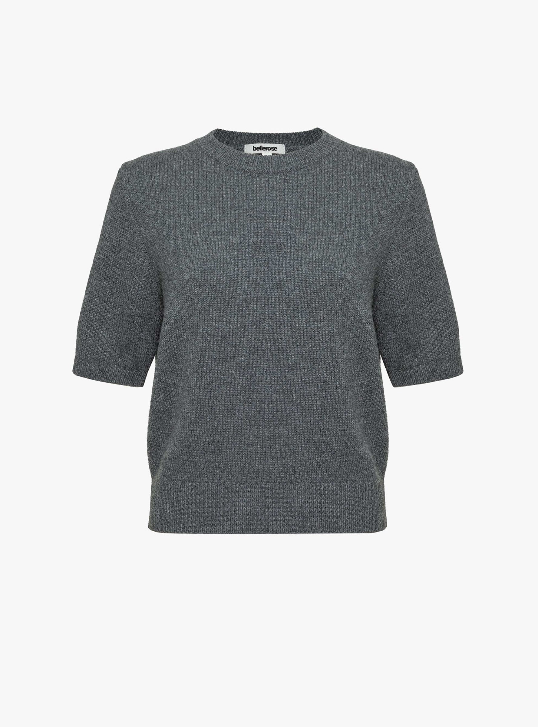 Synad Jumper Grey Melange Grey Melange Bellerose_Front_View at Couverture & The Garbstore