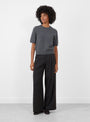 Synad Jumper Grey Melange Grey Melange Bellerose (model front) at Couverture & The Garbstore