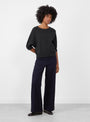 Anglet Jumper Anthracite Anthracite Bellerose (model front) at Couverture & The Garbstore