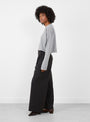 Fuele T-Shirt Bitume Bitume Bellerose (model side) at Couverture & The Garbstore
