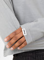 Fuele T-Shirt Bitume Bitume Bellerose (sleeve close up) at Couverture & The Garbstore