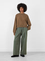 Ferno Sweatshirt Tiramisu Tiramiso Bellerose (model front) at Couverture & The Garbstore