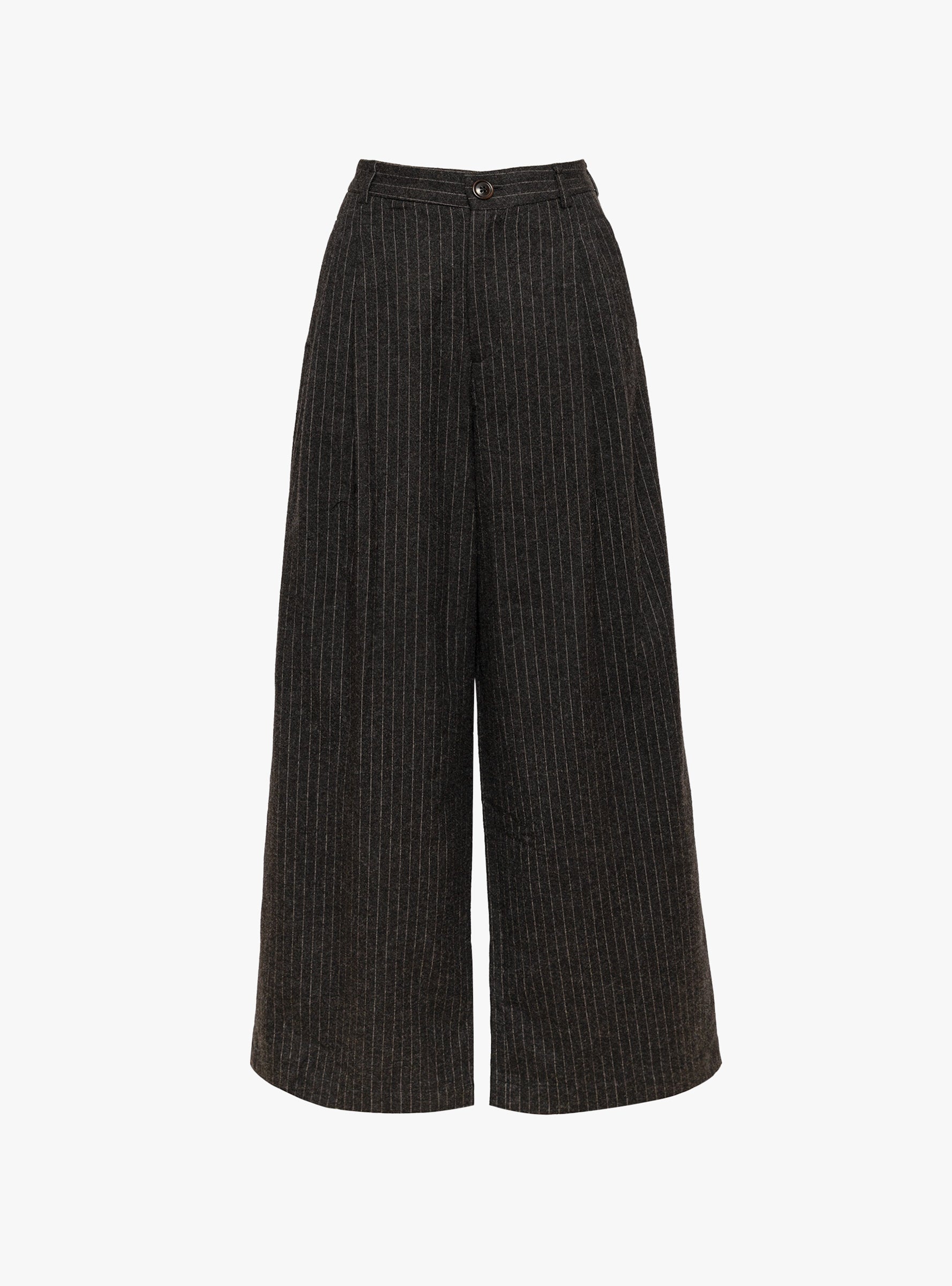 Volkert Trouser Dark Grey Stripe Dark Grey Stripe Bellerose_Front_View at Couverture & The Garbstore