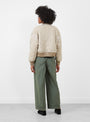 Jasher Jacket Natural Natural Bellerose (model back) at Couverture & The Garbstore