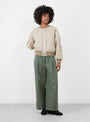 Jasher Jacket Natural Natural Bellerose (model front) at Couverture & The Garbstore