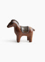 Wooden Horse Ornament D9 reddish brown KASHIWA_Left Side_View at Couverture & The Garbstore