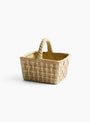 Trinket Box Basket CA108 Beige KASHIWA_Back_View at Couverture & The Garbstore