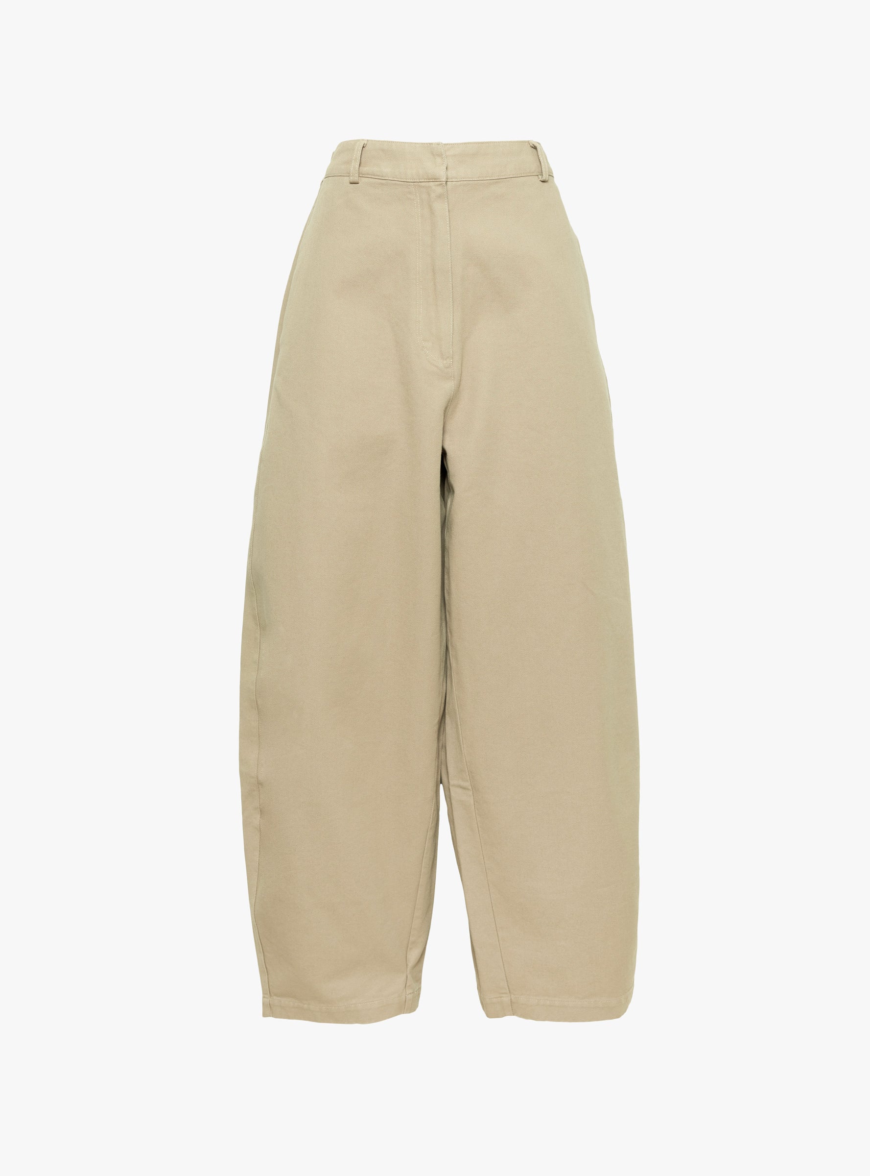 Cotton Curved Pants CamelCamelCORDERA (ghost front) at Couverture & The Garbstore