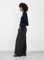 Crew Neck Jumper Inkwell Inkwell HIMALA (model side) at Couverture & The Garbstore