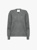 Numbus V Neck Jumper Thunder by Himalayan Cashmere (ghost front) at Couverture & The Garbstore